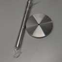 Paper Towel Holder Countertop, Standing Paper Towel Roll Holder for Kitchen Bathroom, with Weighted Base for One-Handed Operation (Brushed Nickel)