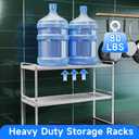 KIKIBRO Expandable Cabinet Shelf Organizers, Kitchen Small Stand Rack Organization for Countertop Cupborad Pantry, White 2 Pack