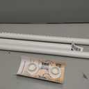 ALLZONE Tension Curtain Rod for Window, 83-123 Inches, Heavy Duty Curtain Rods No Drilling, Non-Slip Bathroom Shower Tension Rod, Renter Friendly, Adjustable, Spring Loaded, Extra Long, White