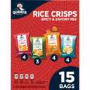 Quaker Rice Crisps, 4 Flavor Spicy and Savory Variety Mix, 15 count (EXP 08/05/26)