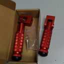 Motorcycle M8 Universal Foot Pegs CNC Foldable & Anti-Skid 90 Degree Motorbike Pegs Fits for Super 73, Motorcycle, Bicycle, Mini Bike, Electric Motor, ATVs, UTVs, Go Karts, Quads, Scooters Red