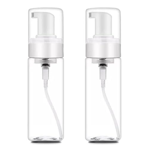 Autdor Foam Pump Bottle 7oz 2Pcs Foaming Soap Dispenser 200ml Foaming Spray Bottle Empty Travel Foam Bottle Clear Foam Dispenser for Hand Soap Toiletries Shampoo Lotion