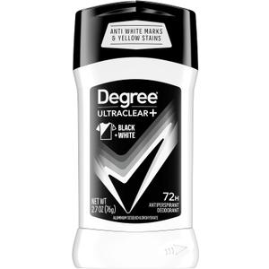 Degree Men  Antiperspirant Deodorant Black+White 4 Count 72-Hour Sweat & Odor Protection Antiperspirant For Men With MotionSense Technology 2.7 oz
