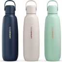 sodastream Fizz & Go Cool - All Metal Bottle (Storm) Carbonating Bottle Capacity, 0.9L