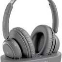 LEVN Wireless Headphones for TV Watching, TV Headphones Wireless for Seniors with Transmitter Charging Base, Hearing-impaired, No Audio Delay Blutooth 5.2, Plug and Play, Gifts for Elderly Grey