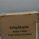 Best Choice Products Fillable Umbrella Base Stand Round Sunburst Plastic Patio Umbrella Base Stand, Pole Holder for Outdoor, Lawn w/ 55lbs Weight Capacity, Adjustment Knob (Black)