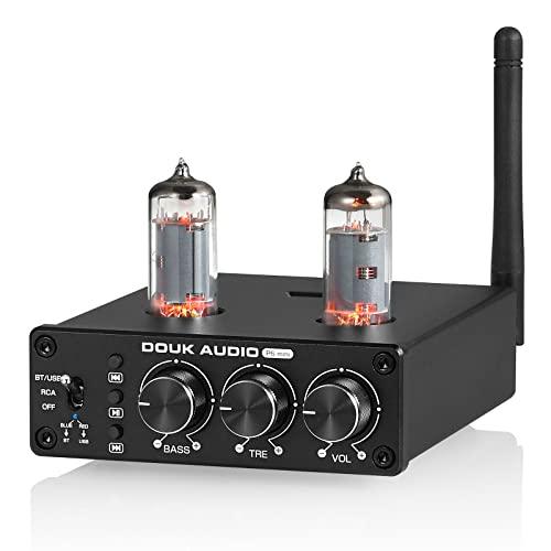 Mini Bluetooth 5.0 Tube Preamp Speaker Receiver Stereo Pre-Amplifier USB Player