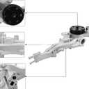 AULINK 12685257 Engine Water Pump For Cadillac Escalade 2015-2020, For Chevrolet/Chevy Silverado 2014-2018, Suburban 2015-2020, Tahoe 2015-2020, For GMC Sierra 1500 2014-2018, Yukon XL 2015-2020