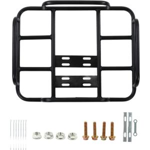 Akozon Delivery Food Bag Rack, Food Delivery Box Rack Rear Grille 80kg Loading Delivery Food Box Bracket Universal for Motorcycle Electric (Type 1 45/35 ID), Akozont46obimfhd-12
