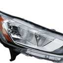 Replacement Passenger Right Side Chrome Trims Halogen Headlight Headlamp for Ford Transit Connect from 2019 to 2023