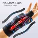 FREETOO Wrist and Thumb Brace Support Right Hand Left Hand for Arthritis Pain and Support, Thumb Spica Splint for Trigger Thumb, Finger Splint for Tendonitis, Sprain. Fits Palm 8.5''-10'' L/XL Pink