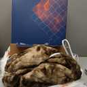 Bedsure Faux Fur Heated Blanket Twin Size, Fast Heating Electric Blanket Twin Size with 6 Heating Levels & 10 Time Settings, Cozy Gifts for Women Men (62x84 inches, Dark Chocolate)