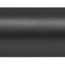 Ivilon Drapery Window Curtain Rod - End Cap Style Design 1 Inch Pole. 72 to 144 Inch Color Black