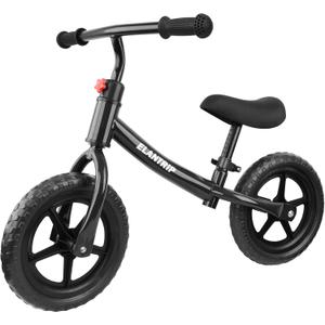 Elantrip Balance Bike, Lightweight Toddler Bike for 1-3 Year Old Boys, Birthday Gift Toys for 1-3 Year Old Boys and Girls, No Pedal Bikes for Kids with Adjustable Handlebar and seat (Black)