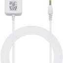 White Power Cord Replacement for Alexa Dot 3rd Gen, Dot 4th Gen, Dot 5th Gen 2022, Echo Pop 15W Power Adapter Charger