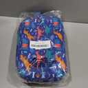 Bagseri Kids Snack Bag Boys - Small Reusable Mini Cooler Pouch, Insulated 3.9L Food Carrier with Buckle Handle for School and Daycare, Fits in Backpack, Blue Dinosaur