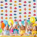 Sinload 8 Pieces Under The Sea Party Decorations Tropical Fish Garlands Ocean Fish Paper Cutouts Hawaii Hanging Banner Decor for Summer Underwater Theme Birthday Baby Shower Party Supplies