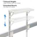Boat Lift Step-Over Platform Non-Slip Shore Station Boat Lift Parts & Dock Step for Safer Boarding Universal Boat Lift Guides Accessory, 500 lbs Capacity