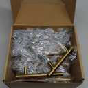 goldenwarm 40 Pack Gold Cabinet Handles Brushed Brass Drawer Pulls Gold Cabinet Pulls 3 inch Kitchen Hardware Furniture Cupboard Dresser Knobs (3in Hole Centers)