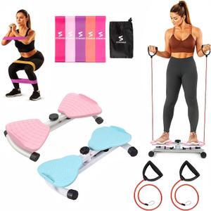Waist Twister Machine AB Twist Board Core & Waist Trainer with 360 Twist Disc Abs Workout Balance Board & Full Body Toning Kit for Men & Women, Noiseless Ab Exercise