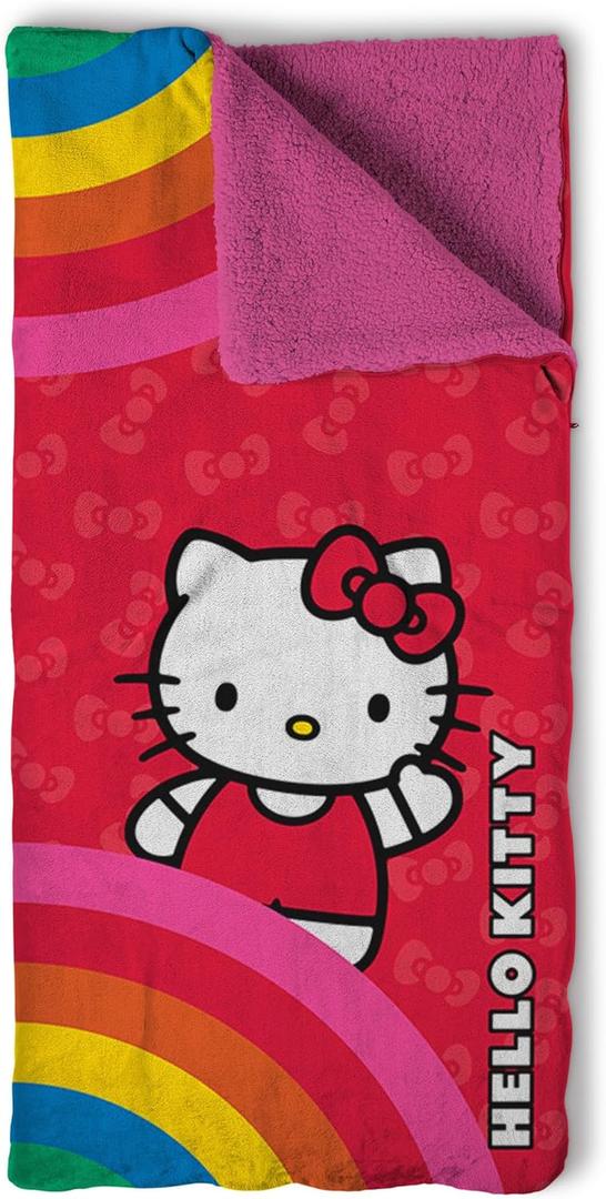 Silk Touch Throw Blanket Sherpa Slumber Bag, 27 x 56 Inches (Pink Pride)