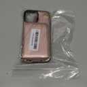 Bocasal Crossbody Wallet Case for iPhone 13 Pro Max, RFID Blocking Leather Purse Case with Card Holder, Protective Handbag Flip Cover with Zipper Wrist Strap Lanyard for Women 5G 6.7 Inch (Rose Gold)