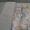  Abstract Runner Rug 2x5 Ft Washable Runners for Hallways, Non Slip Kitchen Runner Printed Faux Wool Entryway Runner Indoor, Modern Abstract Floor Carpet for Hall Bedroom, Blue Rust