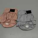 wegreeco Dog Diapers Female (3 Pack), Highly Absorbent Puppy Doggie Dog Diapers for Female Dogs Period, Washable Doggy in Heat, Small Medium Large Size (Medium,Champagne Colour)