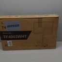 YOMT Portable Floor TV Stand on Wheels for 32-70 Inch TVs, Tall Universal Rolling TV Stand with Swivel Mount, Elegant Lockable Mobile TV Cart with Wood Base for Living Room, Bedroom, Dorm (White) (Basic)