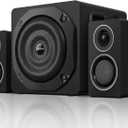 Computer Speakers with Subwoofer, 2.1 Gaming Speaker System for Desktop PC, 6.5" Deep Bass, Bluetooth 5.3, AUX/RCA/Optical/Coaxial, Surround Sound for PC/Monitor/TV - Black