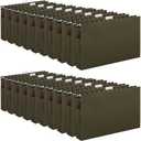 Pack of 20 Extra Capacity Hanging File Folders with Tabs Reinforced Legal Size Hanging Folders Expandable, Heavy Duty 2 Inch Expansion Designed for Bulky Files Medical Charts(Green)
