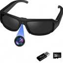 Camera Sunglasses Sports Action Glasses Camera 1080P Video Camera Glasses UV Protection Polarized Lens Support Photos/Videos Recording mit 16GB Micro SD Card and Card Reader for Outdoor Activities