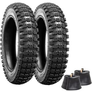 12.5x2.75 Replacement Knobby Tire and Inner Tube, 2Sets for Razor MX350 MX400 Dirt Rocket, X-Treme X-560, Compatible with 12 1/2x2 3/4 Electric Scooters