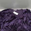 Zeagoo Women's Plus Size V Neck Long Sleeve Midi Party Dress Lady Strench Club Dress Purple, 16Plus