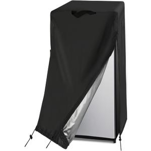 French Door Refrigerator Cover, Waterproof&Dustproof Protecting Upright Freezers Cover for Large Refrigerator-Suitable for Most 20 Cu. Above Fridge (37"W x 33"D x 70"H)