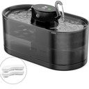 Cat Water Fountain Cordless, 108oz/3.2L Cengcen Wireless Cat Fountains for Drinking, Pet Water Fountains for Cats Indoor, Automatic Cat Water Dispenser Battery Operated 5000mAh Rechargeable, Black