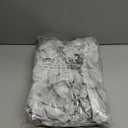 Walrus Round Vinyl Fitted Tablecloth with Flannel Backing Elastic Edge Design Table Cover Waterproof Oil-Proof PVC Table Cloth Stain-Resistant Best for 37"-44" Round (Marble)