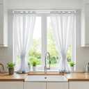 1PCS Spring Tension Curtain Rods 32 to 72 Inch White Tension Rod Spring Tension Rod long Curtain Rod Tension Adjustable Curtain Rods for Kitchen