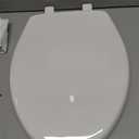 Bemis 7300SLEC Slow Close Toilet Seat, Easy Clean Hinges and Durable Plastic Seat, Made in USA, Elongated, White