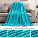 BEDELITE Fleece Blanket Teal Throw Blanket for Couch & Bed, Luxury Plush Cozy Fuzzy Blanket 50" x 70", Super Soft Warm Lightweight Fall Throw Blanket for Travel Camping