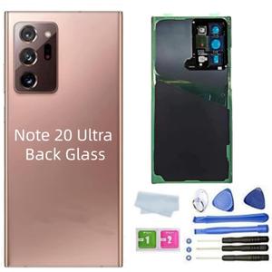 Galaxy Note 20 Ultra Back Cover Glass Housing Door Replacement with Camera Lens Parts for Samsung Galaxy Note 20 Ultra 5G + ToolsMystic Bronze