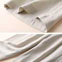 Women's 100% Linen Wide Leg Pants Summer Casual Cropped Palazzo Beach Pants Outfits 2025 Trendy (Beige)