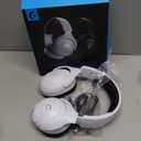 Rumoon Wireless Gaming Headset for PS5, 2.4GHz Gaming Headset with Mic, 45H Battery, Surround Sound, Noise Cancelling Over Ear Headphones, for Xbox Needs 3.5mm Cable - White