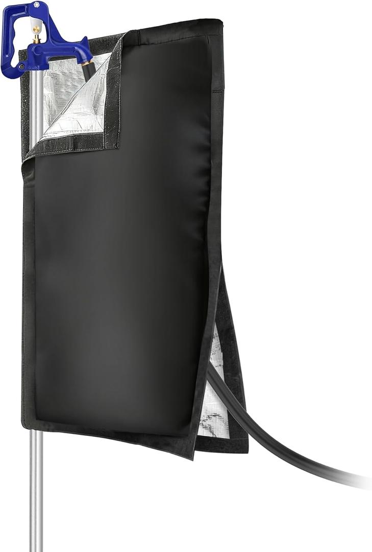 Outdoor Faucet Covers for Winter, 24.8"H13.4"W - Waterproof Oxford Fabric Water Faucet Cover, Freeze Protection Outdoor Faucets Hose Bibs for Wall Taps Garden, Lawn, and Sprinkler Systems