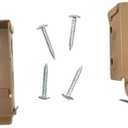 KyJyGy Low Profile Blind Mounting Brackets, 1 Set (1 Left & 1 Right) with 4 Screws, Camel.