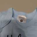 BIBIBLISSBABY Hola Papá Baby Announcement Onesie,Funny Spanish Pregnancy Announcement Infant Bodysuit for Grandparents to be,Baby Coming Soon Shower Reveal Idea Gift (Baby Blue), XS