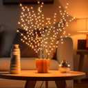 33in Lighted Branches with 180 LED Lights, Twinkling Light Up Tree with Timer, DIY Flexible Lighted Branches for Home Dcor, Bedroom, Wedding, Party