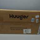 Huuger Folding Desk for Small Spaces, 31.5 Inch Foldable Computer Table, for Home Office, Study, Bedroom, Dorm, Space Saving, Small Writing Work Office Computer Desk, Easy to Fold, Black, 18.9"D x 31.5"W