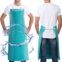 Waterproof Rubber Apron,Heavy Duty Oil&Chemical Resistant Waterproof Work Aprons,Apron for Women Men Heavy Duty Work Apron