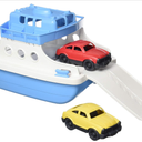 Green Toys Ferry Boat with Mini Cars Bathtub Toy, Blue/White, Standard